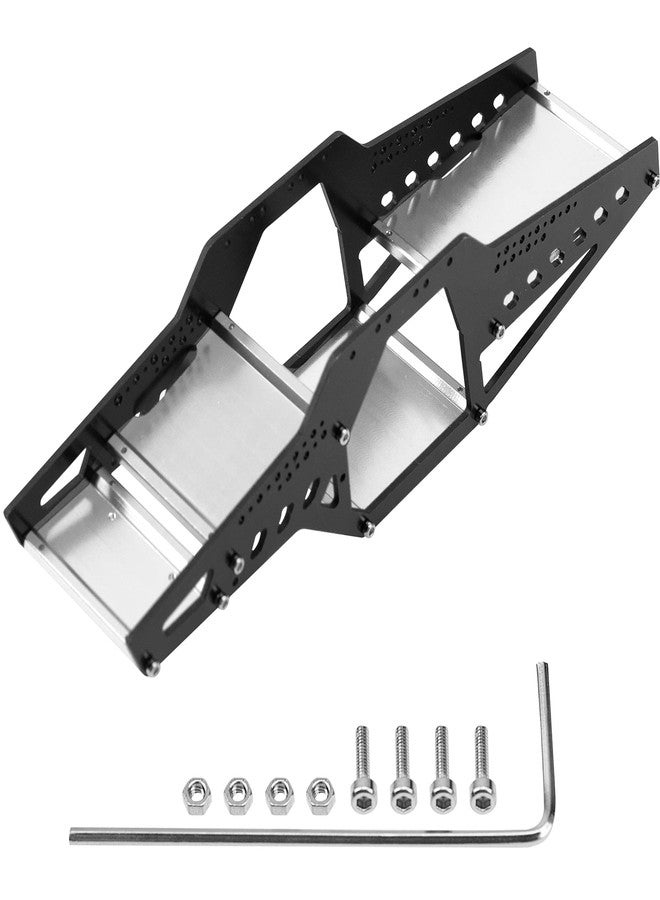 Share Goo ShareGoo Aluminium Chassis Frame Kit Rocks Cage Body Shell Compatible with 1/24 Axial SCX24 90081 AXI00001 AXI00002 AXI00005 AXI00006 RC Crawler Upgrade Parts (Silver) - Image 1